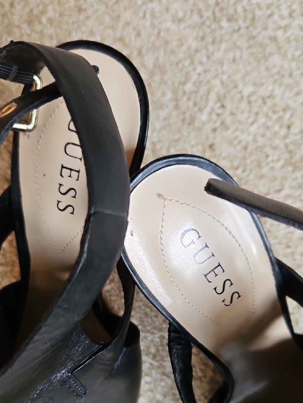 Guess Size 8.5 Women's Black Heels - Picture 4 of 11